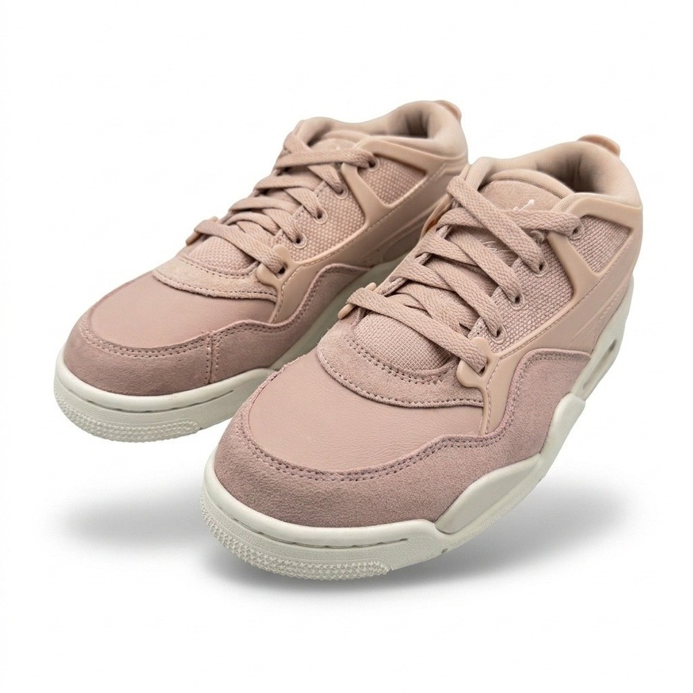 Jordan 4 RM Pink Oxford Sneakers Womens Pink Rose NWOB FQ7940-600 Leather Suede